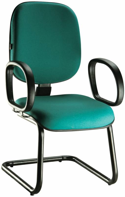 Cadeira Diretor Fixa com Braço Preço em Ribeirão Pires - Cadeira Diretor Base Cromada