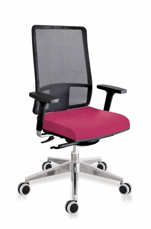 Cadeira Diretor Vermelha em Ferraz de Vasconcelos - Cadeira Diretor com Braço Regulável