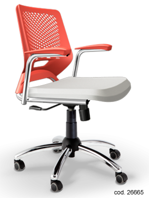 Cadeiras de Escritório Brancas Suzano - Cadeira Ergonômica para Escritórios