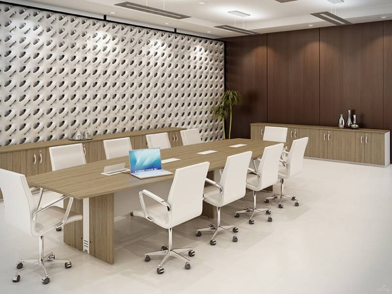 Mesa de Reunião com 8 Cadeiras em Vargem Grande Paulista - Mesa de Reunião