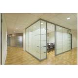 divisórias de vidro temperado escritório em Jandira